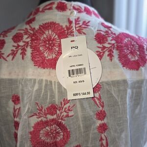 PQ Swim Pink Embroidered Coverup